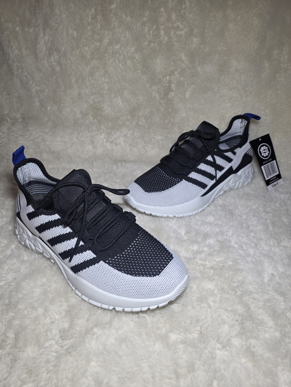 Official Supply Men's 7259 Knit Athletic Running Sneaker Shoes Size 8 NWT White